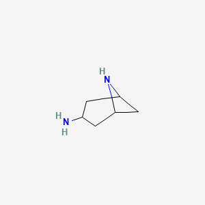 molecular formula C6H12N2 B12274239 6-Aza-bicyclo[3.1.1]hept-3-ylamine 