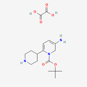 tert-butyl 3-amino-6-(piperidin-4-yl)pyridine-1(2H)-carboxylate oxalate