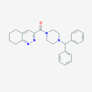 3-[4-(Diphenylmethyl)piperazine-1-carbonyl]-5,6,7,8-tetrahydrocinnoline