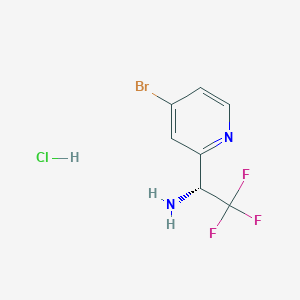 (R)-1-(4-bromopyridin-2-yl)-2,2,2-trifluoroethan-1-amine hydrochloride