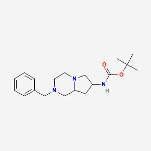 Tert-butyl (2-benzyloctahydropyrrolo[1,2-a]pyrazin-7-yl)carbamate