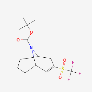 3-Trifluoromethanesulfonyl-9-aza-bicyclo[3.3.1]non-2-ene-9-carboxylic acid tert-butyl ester