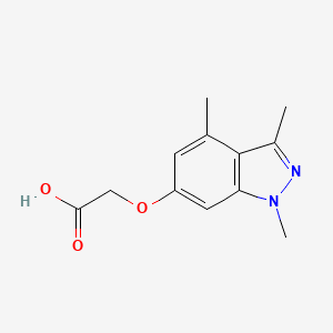 2-(1,3,4-Trimethylindazol-6-yl)oxyacetic acid