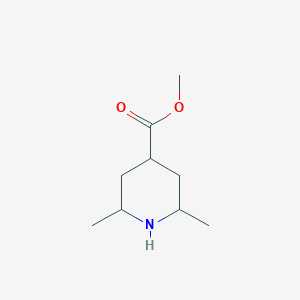 molecular formula C9H17NO2 B12274406 Methyl 2,6-dimethylpiperidine-4-carboxylate 