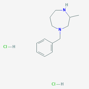 molecular formula C13H22Cl2N2 B12274426 1-Benzyl-3-methyl-1,4-diazepane;dihydrochloride 