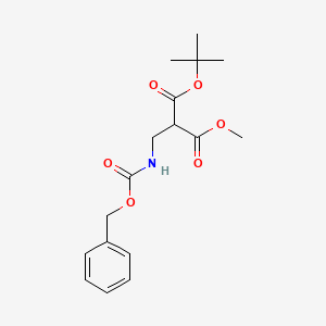 molecular formula C17H23NO6 B12274438 3-Cbz-amino-2-Boc-amino-propionicacidmethylester 