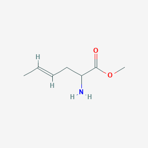 2-Amino-hex-4(E)-enoicacidmethylester