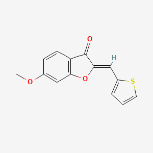 (Z)-6-methoxy-2-(thiophen-2-ylmethylene)benzofuran-3(2H)-one