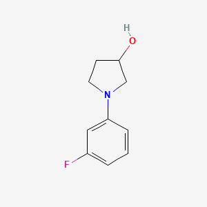 molecular formula C10H12FNO B12274501 1-(3-Fluorophenyl)pyrrolidin-3-ol CAS No. 850834-38-7