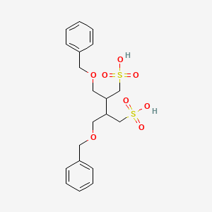 molecular formula C20H26O8S2 B12274504 2,3-Bis(phenylmethoxymethyl)butane-1,4-disulfonic acid 