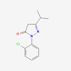 molecular formula C12H13ClN2O B12274509 1-(2-chlorophenyl)-3-isopropyl-1H-pyrazol-5(4H)-one 