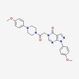 1-(4-methoxyphenyl)-5-{2-[4-(4-methoxyphenyl)piperazin-1-yl]-2-oxoethyl}-1H,4H,5H-pyrazolo[3,4-d]pyrimidin-4-one