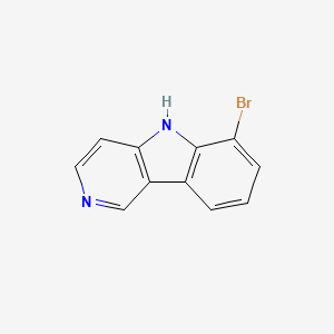 molecular formula C11H7BrN2 B12274543 6-Bromo-5H-pyrido[4,3-b]indole 