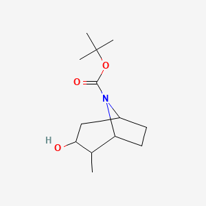 tert-Butyl 3-hydroxy-2-methyl-8-azabicyclo[3.2.1]octane-8-carboxylate