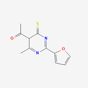 Ethanone, 1-[2-(2-furanyl)-1,6-dihydro-4-methyl-6-thioxo-5-pyrimidinyl]-