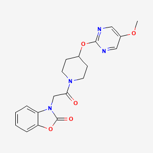 3-(2-{4-[(5-Methoxypyrimidin-2-yl)oxy]piperidin-1-yl}-2-oxoethyl)-2,3-dihydro-1,3-benzoxazol-2-one