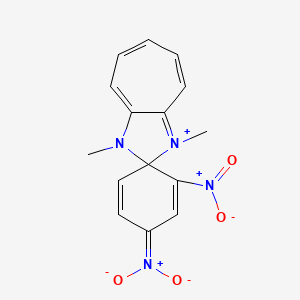 [(2S)-1,3-dimethyl-3'-nitro-1'-spiro[cyclohepta[d]imidazol-3-ium-2,4'-cyclohexa-2,5-diene]ylidene]-dioxidoammonium