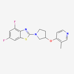 4,6-Difluoro-2-{3-[(3-methylpyridin-4-yl)oxy]pyrrolidin-1-yl}-1,3-benzothiazole