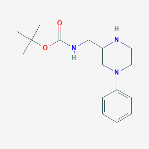 (4-Phenyl-piperazin-2-ylmethyl)-carbamic acid tert-butyl ester