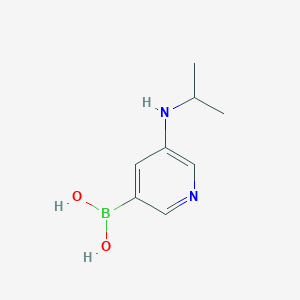 molecular formula C8H13BN2O2 B12274645 Boronic acid, B-[5-[(1-methylethyl)amino]-3-pyridinyl]- CAS No. 1286784-21-1