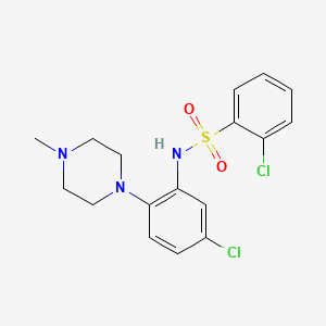 2-chloro-N-[5-chloro-2-(4-methyl-1-piperazinyl)phenyl]benzenesulfonamide