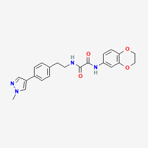 N-(2,3-dihydro-1,4-benzodioxin-6-yl)-N'-{2-[4-(1-methyl-1H-pyrazol-4-yl)phenyl]ethyl}ethanediamide