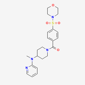 N-methyl-N-{1-[4-(morpholine-4-sulfonyl)benzoyl]piperidin-4-yl}pyridin-2-amine