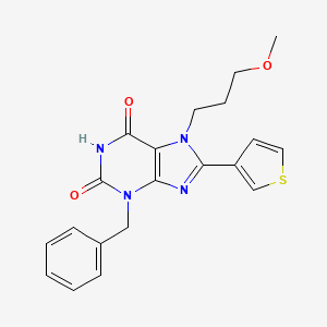 7-(3-Methoxypropyl)-3-(phenylmethyl)-8-(3-thiophenyl)purine-2,6-dione