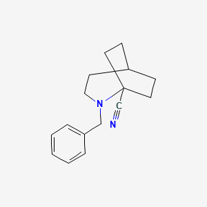 molecular formula C16H20N2 B12274689 2-Benzyl-2-azabicyclo[3.2.2]nonane-1-carbonitrile 