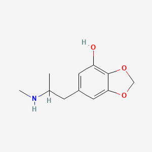 molecular formula C11H15NO3 B12274696 6-(2-Methylamino-propyl)-benzo[1,3]dioxol-4-ol 