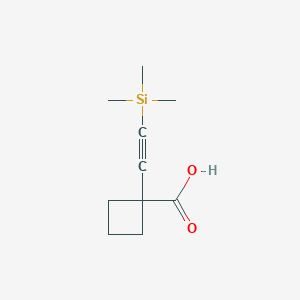 1-[(Trimethylsilyl)ethynyl]cyclobutanecarboxylic Acid