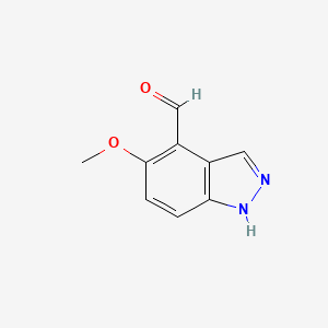 1H-Indazole-4-carboxaldehyde,5-methoxy-