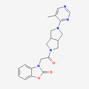 3-{2-[5-(5-Methylpyrimidin-4-yl)-octahydropyrrolo[3,4-c]pyrrol-2-yl]-2-oxoethyl}-2,3-dihydro-1,3-benzoxazol-2-one