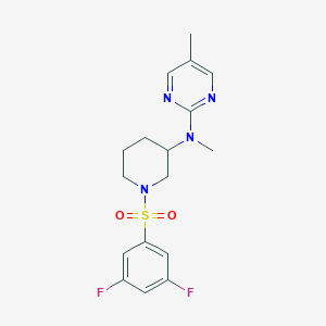 N-[1-(3,5-difluorobenzenesulfonyl)piperidin-3-yl]-N,5-dimethylpyrimidin-2-amine