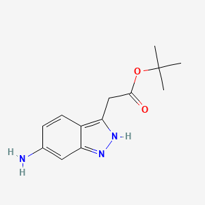 (6-Amino-1H-indazol-3-yl)-acetic acid tert-butyl ester