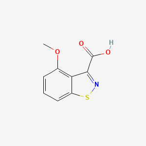 molecular formula C9H7NO3S B12274840 4-Methoxybenzo[d]isothiazole-3-carboxylic acid 