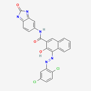 molecular formula C24H13Cl2N5O3 B12274895 4-[(2,5-dichlorophenyl)diazenyl]-3-hydroxy-N-(2-oxobenzimidazol-5-yl)naphthalene-2-carboxamide 