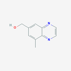 molecular formula C10H10N2O B12274898 (8-Methylquinoxalin-6-YL)methanol 