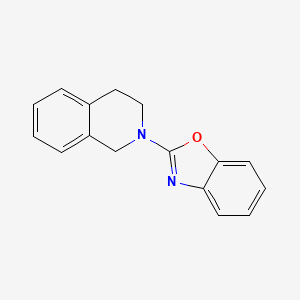 molecular formula C16H14N2O B12274906 2-[3,4-Dihydroisoquinolin-2(1H)-yl-7-D]benzo[d]oxazole 