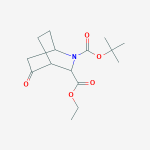 Ethyl (1R,3R,4R)-rel-2-Boc-5-oxo-2-azabicyclo-[2.2.2]octane-3-carboxylate