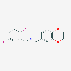 [(2,5-Difluorophenyl)methyl][(2,3-dihydro-1,4-benzodioxin-6-yl)methyl]methylamine