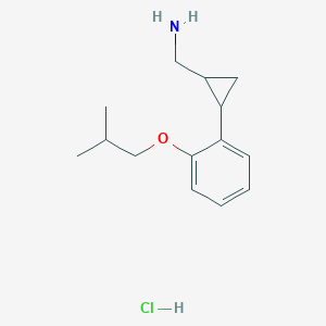 (2-(2-Isobutoxyphenyl)cyclopropyl)methanamine hydrochloride