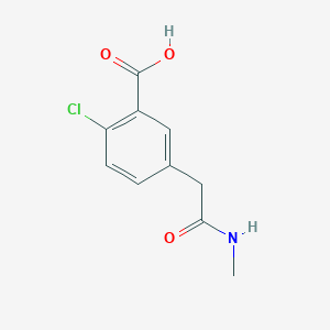 2-Chloro-5-[2-(methylamino)-2-oxoethyl]benzoicacid