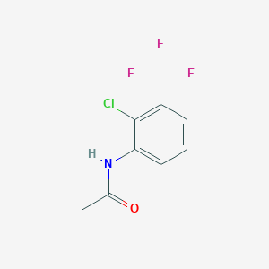 molecular formula C9H7ClF3NO B12274965 N-[2-Chloro-3-(trifluoromethyl)phenyl]acetamide 