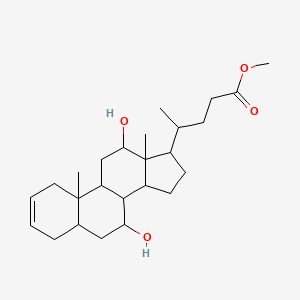 (5beta,7alpha,12alpha)-7,12-Dihydroxychol-2-en-24-oic acid methyl ester