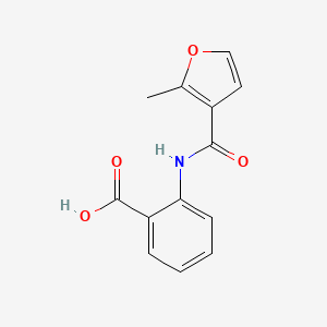 molecular formula C13H11NO4 B1227499 2-[(2-甲基-3-呋喃甲酰基)氨基]苯甲酸 CAS No. 29550-94-5