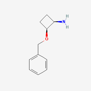 molecular formula C11H15NO B12274998 (1R,2S)-2-(Benzyloxy)cyclobutanamine 