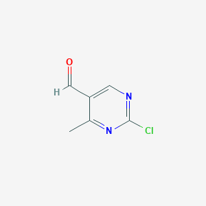 molecular formula C6H5ClN2O B12275008 2-Chloro-4-methylpyrimidine-5-carbaldehyde 