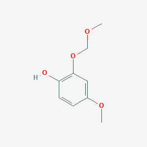 molecular formula C9H12O4 B12275015 4-Methoxy-2-(methoxymethoxy)phenol 