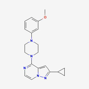 1-{2-Cyclopropylpyrazolo[1,5-a]pyrazin-4-yl}-4-(3-methoxyphenyl)piperazine